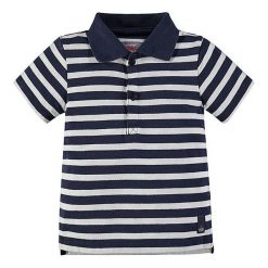 T-shirty chłopięce z krótkim rękawem: Koszulka polo w kolorze granatowo-białym