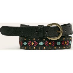 Pepe Jeans - Pasek skórzany Traci. Czarne paski damskie Pepe Jeans, w paski, z jeansu. Za 219,90 zł.