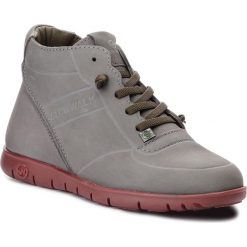 Sneakersy SLOW WALK - Morvi Up 10611W Nubuck Grey. Szare sneakersy damskie Slow Walk, z nubiku. W wyprzedaży za 299,00 zł.