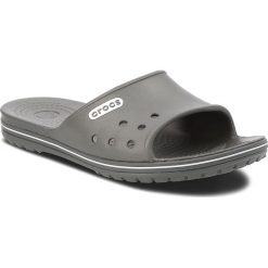 Klapki CROCS - Crocband II Slide 204108 Slate Grey/White. Szare klapki damskie Crocs, bez wzorów, z tworzywa sztucznego, bez obcasa. W wyprzedaży za 99,00 zł.