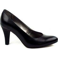 Szpilki Natalii. Czarne szpilki Natalii Brat But, na co dzień, bez wzorów, ze skóry, eleganckie, na wysokim obcasie, na szpilce, bez zapięcia. Za 249,00 zł.