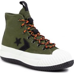 Sneakersy CONVERSE - Bosey Mc Hi 166222C Surplus Olive/Campfire Orange. Zielone półbuty damskie Converse, z tworzywa sztucznego. W wyprzedaży za 379,00 zł.