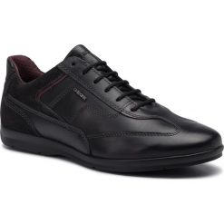 Półbuty GEOX - U Adrien B U947VB 043BU C9999 Black. Czarne półbuty męskie Geox, na co dzień, bez wzorów, z zamszu, eleganckie, bez zapięcia. W wyprzedaży za 339,00 zł.