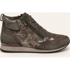 Caprice - Buty. Szare buty sportowe damskie Caprice, ze skóry. W wyprzedaży za 219,90 zł.
