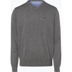 Fynch Hatton - Sweter męski, szary. Szare swetry męskie marki Fynch-Hatton, m, bez wzorów, z bawełny, bez kołnierzyka, bez kaptura. Za 249,95 zł.