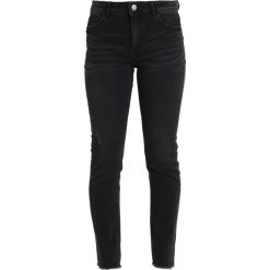 Jeansy damskie: one more story Jeansy Slim Fit black washed out