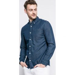 Review - Koszula. Szare koszule męskie jeansowe Review, l, button down, z długim rękawem. Za 119,90 zł.