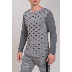 Jasnoszary Sweter M3021. Szare swetry męskie marki Fasardi, s, bez wzorów, bez kołnierzyka, bez kaptura. Za 81,75 zł.