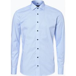 Koszule męskie na spinki: Eterna Slim Fit – Koszula męska łatwa w prasowaniu, niebieski