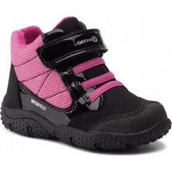 Geox dziewczęce buty Baltic 24 czarny/różowy. Różowe buty dziewczęce zimowe Geox, bez zapięcia. Za 279,00 zł.
