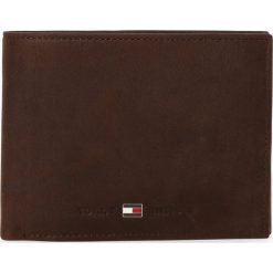 Tommy Hilfiger - Portfel męski ze skóry, brązowy. Pomarańczowe portfele męskie marki TOMMY HILFIGER, bez wzorów, ze skóry. Za 299,95 zł.
