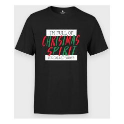 Koszulka męska Christmas spirit. Koszulki męskie MegaKoszulki, m, bez wzorów, z bawełny, z podwójnym kołnierzykiem, bez rękawów. Za 54,90 zł.