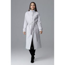 Długi płaszcz reglan m624. Szare płaszcze damskie Global, s, w paski. Za 299,00 zł.