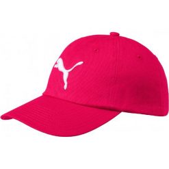 Puma Czapka Z Daszkiem Ess Cap Love Potion White Cat Adult. Białe czapki z daszkiem damskie marki Puma, w paski, z bawełny. W wyprzedaży za 39,00 zł.