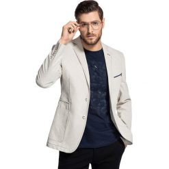 Marynarka ANTONIO 15-28SM. Białe marynarki męskie Giacomo Conti, na jesień, m, bez wzorów, z bawełny. Za 299,00 zł.
