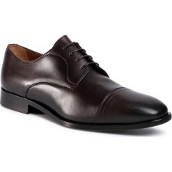Półbuty BOSS - Lisbon 50425037 10221468 01 Dark Brown 202. Pomarańczowe buty wizytowe męskie Boss, ze skóry, bez zapięcia. W wyprzedaży za 729,00 zł.