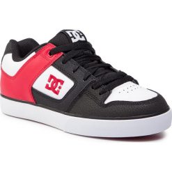 Sneakersy DC - Pure 300660 Black/Athletic Red/Black (Kak). Czarne sneakersy męskie DC, na co dzień, bez wzorów, ze skóry ekologicznej, bez zapięcia. W wyprzedaży za 239,00 zł.