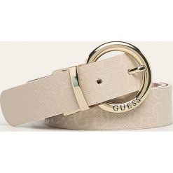 Guess Jeans - Pasek dwustronny. Paski damskie Guess Jeans, w paski, z jeansu. W wyprzedaży za 159,90 zł.