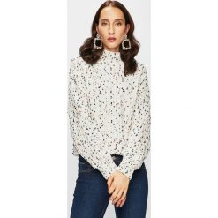 Review - Sweter. Białe swetry damskie marki Review, s, bez wzorów, z poliesteru, z krótkim rękawem, krótkie, bez kaptura. Za 219,90 zł.