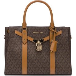 Michael Kors Nouveau Hamilton Large Torebka Brązowy. Pomarańczowe torebki klasyczne damskie Michael Kors, w paski, z bawełny, bez dodatków. Za 1736,95 zł.
