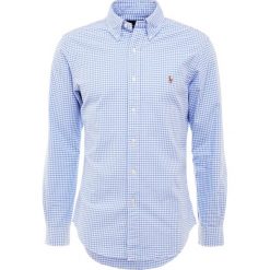 Polo Ralph Lauren OXFORD SLIM FIT Koszula steel blue. Szare koszule męskie slim marki Polo Ralph Lauren, l, z bawełny, button down, z długim rękawem. Za 419,00 zł.