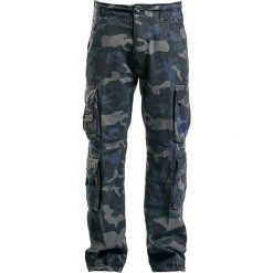 Brandit Pure Vintage Trousers Spodnie kamuflaż (Dark Camo). Zielone bojówki męskie marki Brandit, xl, z nadrukiem, z bawełny, długie. Za 224,90 zł.