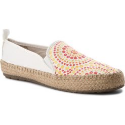 Espadryle EMU AUSTRALIA - Gum Indigenous W11774 Coconut/Blanc Coco. Białe espadryle damskie EMU Australia, bez wzorów, z tworzywa sztucznego, bez obcasa, na płaskiej podeszwie. W wyprzedaży za 189,00 zł.