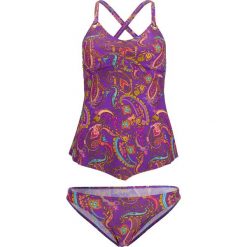 Tankini (2 części) bonprix złocisto-lila "paisley". Żółte stroje kąpielowe damskie bonprix, bez wzorów. Za 79,99 zł.
