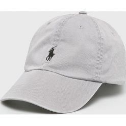 Polo Ralph Lauren - Czapka. Szare czapki męskie Polo Ralph Lauren, bez wzorów, z bawełny. Za 169,90 zł.