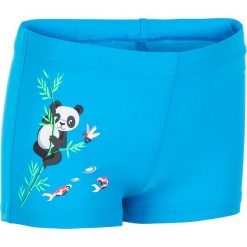 Bokserki pływackie Panda dla malucha. Niebieskie bielizna chłopięca NABAIJI, bez wzorów, z elastanu. Za 24,99 zł.