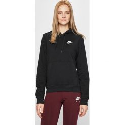 Nike - Bluza. Czarne bluzy damskie Nike, s, z nadrukiem, z bawełny, bez rękawów, z kapturem. Za 219,90 zł.