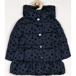 Blukids - Kurtka dziecięca 74-98 cm. Niebieskie kurtki dziewczęce Blukids, bez wzorów, z poliesteru, długie, bez kaptura. W wyprzedaży za 89,90 zł.