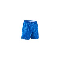 Spodenki surfing krótkie BBS 100 Aqua. Niebieskie koszulki męskie OLAIAN, s, bez wzorów, z poliesteru, sportowe, bez kołnierzyka, z krótkim rękawem, krótkie. Za 29,99 zł.