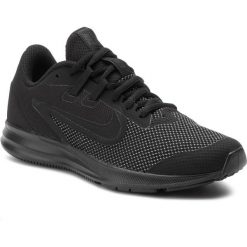 Buty NIKE - Downshifter 9 (Gs) AR4135 001 Black/Black/Anthracite. Czarne buty sportowe damskie Nike, bez wzorów, z tworzywa sztucznego, sportowe, do biegania, nike downshifter. W wyprzedaży za 179,00 zł.