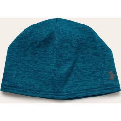 Under Armour - Czapka. Niebieskie czapki męskie Under Armour, bez wzorów, z elastanu. W wyprzedaży za 59,90 zł.