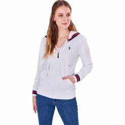Bluza w kolorze białym. Białe bluzy z kieszeniami damskie marki Camel Active, Auden Cavill, l. W wyprzedaży za 124,95 zł.