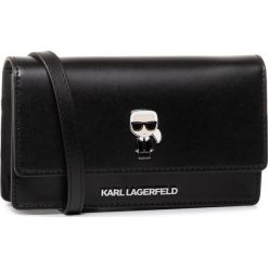 Torebka KARL LAGERFELD - 201W3213 Black. Czarne listonoszki damskie KARL LAGERFELD, bez wzorów, ze skóry, bez dodatków. W wyprzedaży za 479,00 zł.