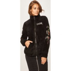 Diesel - Bluza. Czarne bluzy damskie Diesel, s, z aplikacjami, z poliesteru. W wyprzedaży za 649,90 zł.