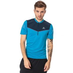 Salomon Koszulka męska Fast Wing HZ SS Tee niebiesko-granatowa r. M (397001). Niebieskie t-shirty męskie marki Salomon, m. Za 160,59 zł.
