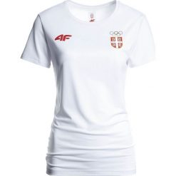 Koszulka funkcyjna damska Serbia Pyeongchang 2018 TSDF700 - biały. Białe t-shirty damskie marki 4f, z napisami, z poliesteru. W wyprzedaży za 69,99 zł.