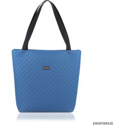 TOREBKA SOMMERKA 2071. Niebieskie shopper bag damskie Pakamera, na ramię, pikowane. Za 110,00 zł.