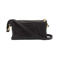 DEPECHE. Torba skórzana czarny female czarny. Czarne torebki klasyczne damskie w paski, ze skóry, eleganckie. Za 399,00 zł.
