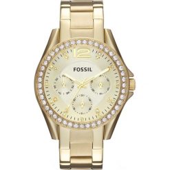 Fossil RILEY Zegarek goldcoloured. Różowe zegarki damskie marki Fossil, szklane. Za 539,00 zł.