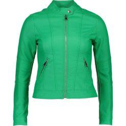 Kurtka w kolorze zielonym. Zielone kurtki damskie marki Cashmere & Jackets, s, bez wzorów, ze skóry, bez kaptura. W wyprzedaży za 156,95 zł.