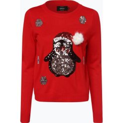 ONLY - Sweter damski – OnlX-Mas Penguin, lila. Czerwone swetry klasyczne damskie ONLY, na zimę, m. Za 119,95 zł.
