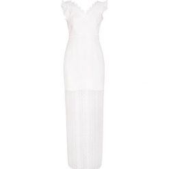 Three Floor BUTTERFLY GOWN Suknia balowa white. Białe sukienki damskie marki Three Floor, bez wzorów, z poliesteru, wizytowe, bez kołnierzyka, bez rękawów. W wyprzedaży za 524,70 zł.