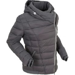 Kurtka pikowana outdoorowa bonprix szary. Szare kurtki damskie marki bonprix, bez wzorów, z dzianiny, bez kaptura. Za 189,99 zł.