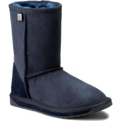 Buty EMU AUSTRALIA - Platinum Stinger Lo WP10002 Indigo. Niebieskie kozaki damskie EMU Australia, ze skóry, klasyczne, na niskim obcasie, bez zapięcia. W wyprzedaży za 439,00 zł.