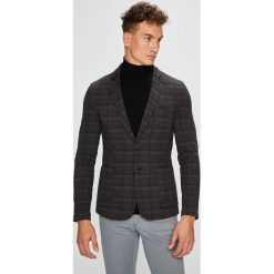 Trussardi Jeans - Marynarka 52H00029.1T001557. Czarne marynarki męskie slim fit Trussardi Jeans, z bawełny. W wyprzedaży za 699,90 zł.