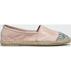 Badura - Espadryle. Różowe espadryle damskie Badura, bez wzorów, ze skóry, bez obcasa. W wyprzedaży za 229,90 zł.